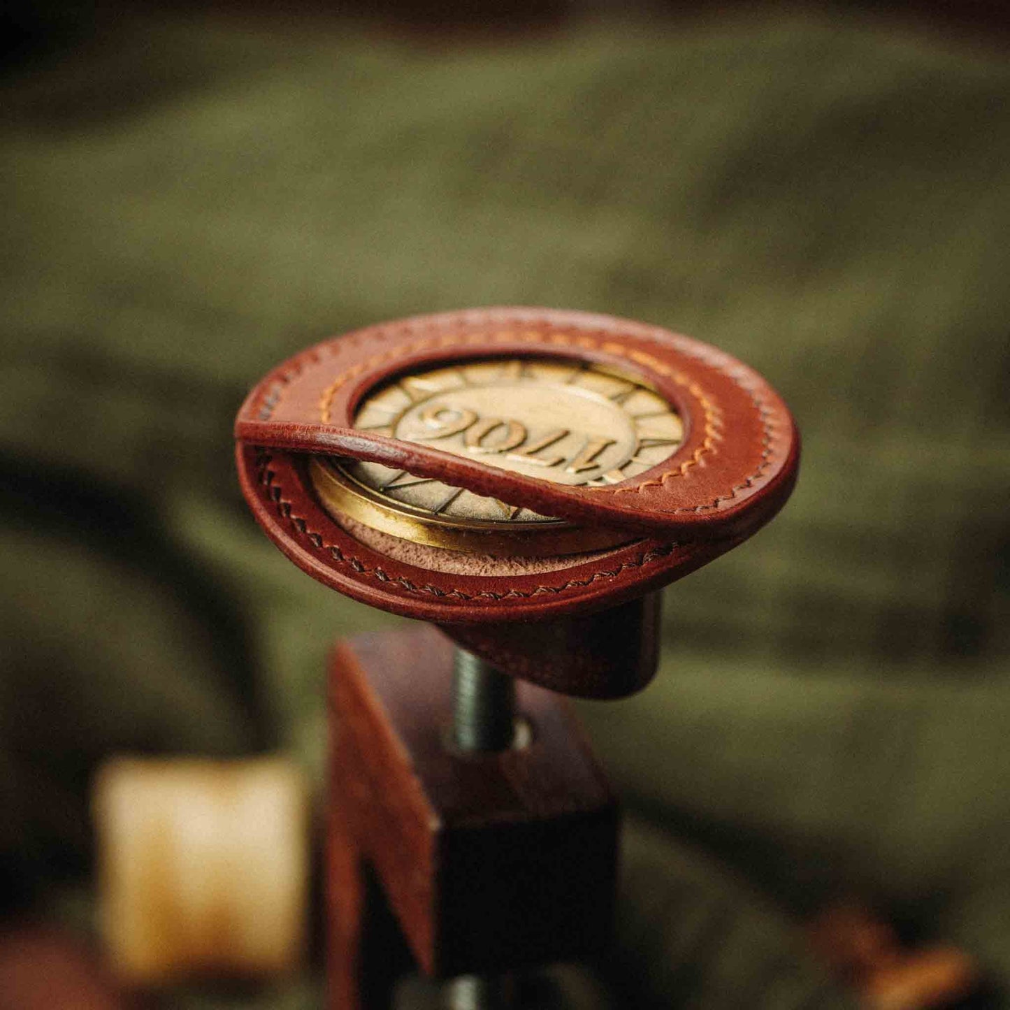 Pirate Goods Peso Pocket v2 Coin Holder – Round Leather Challenge Coin Case for EDC
