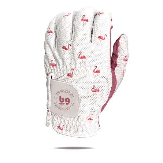Pink Flamingo Mesh Golf Glove