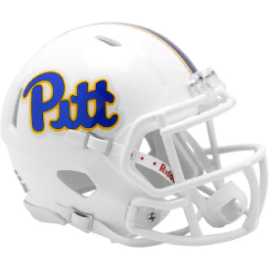 Pittsburgh Panthers NCAA Mini Speed Football Helmet White- NCAA