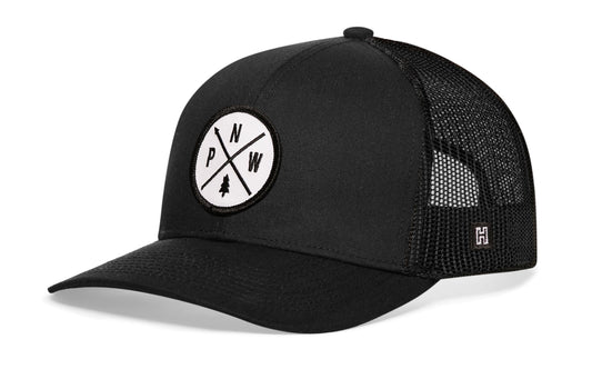 Pacific Northwest Trucker Hat  |  White Patch PNW X Snapback