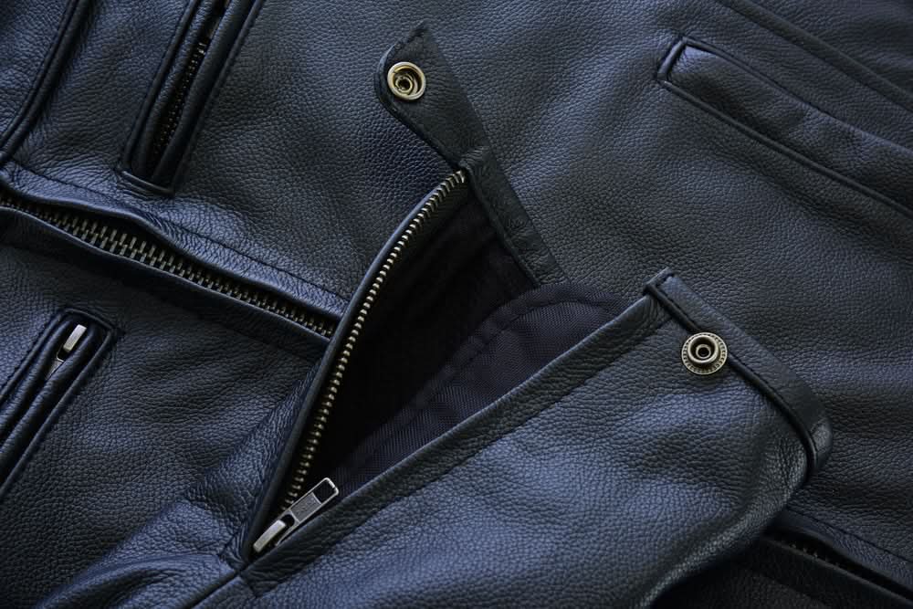 Speedster Black Men's Leather Motorcycle Jacket