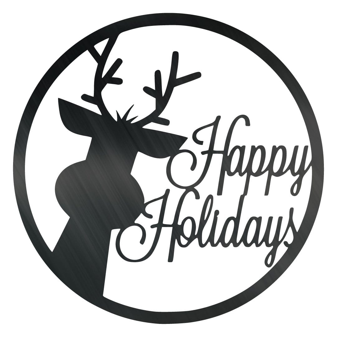 Rain Deer Happy Happy Holidays