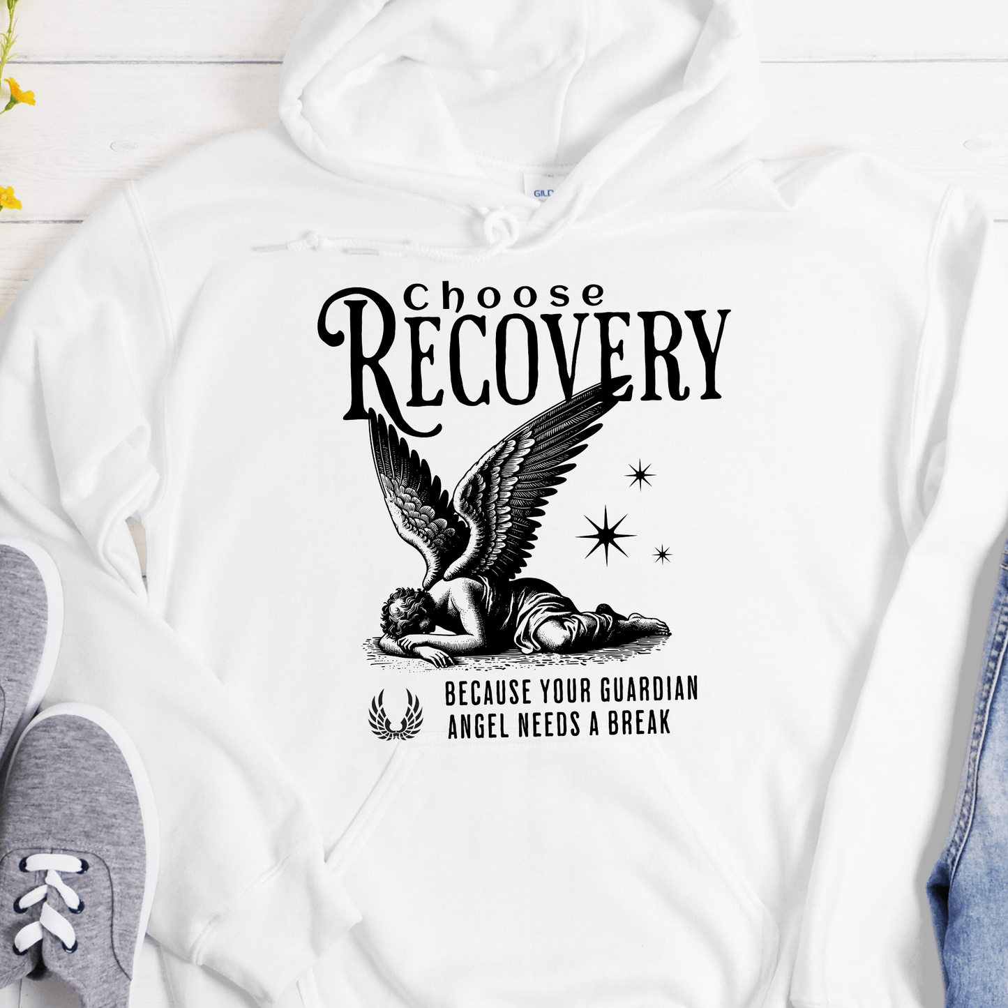 Recovery Hoodie | Inspiring Sobriety |  Choose Recovery - Guardian Angel