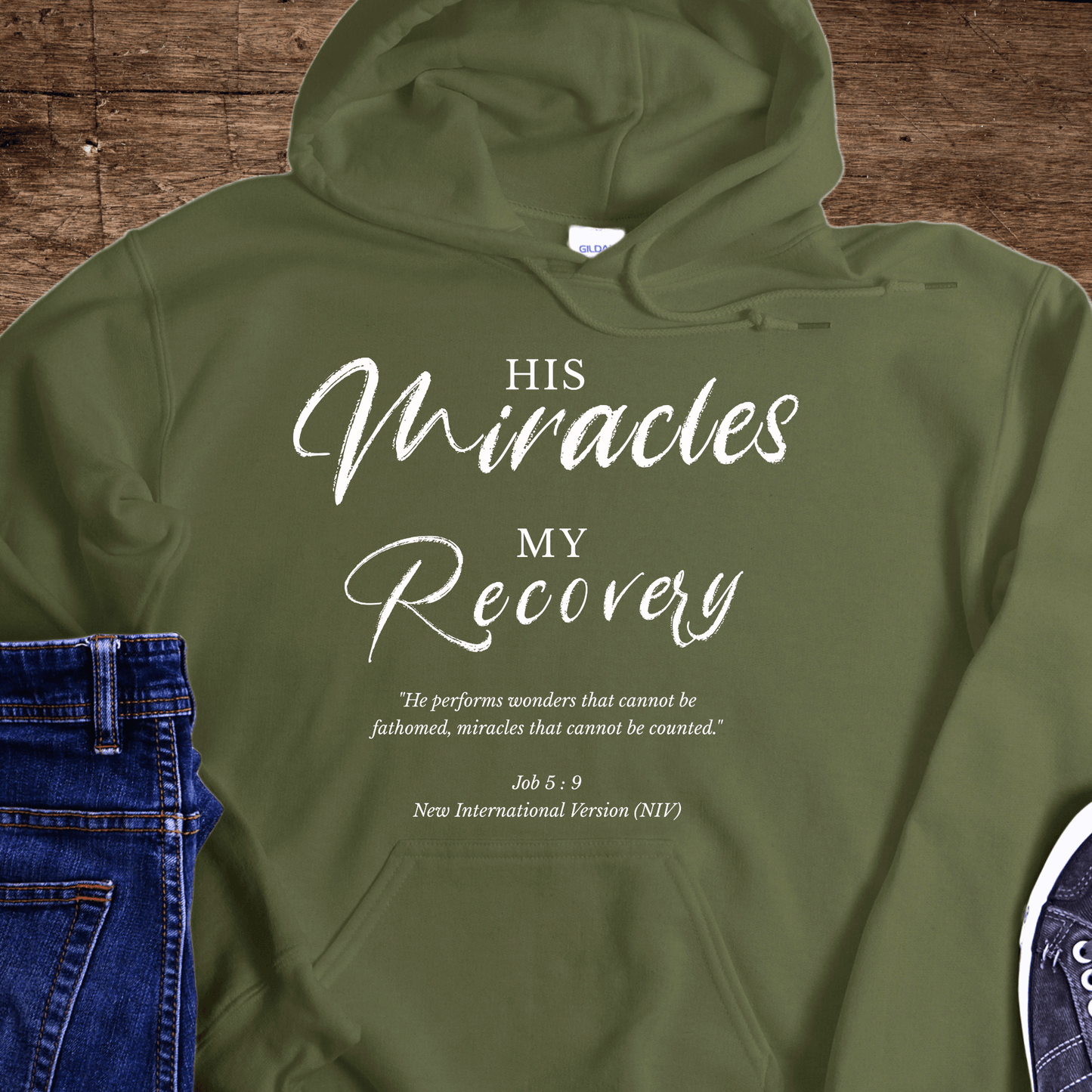 Recovery Hoodie | Inspiring Sobriety |  His Miracles, My Recovery