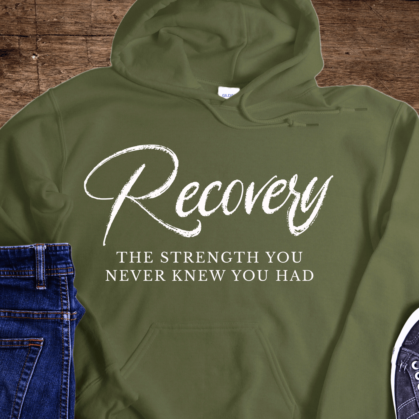 Recovery Hoodie | Inspiring Sobriety |  Recovery The Strength You Never Knew You Had