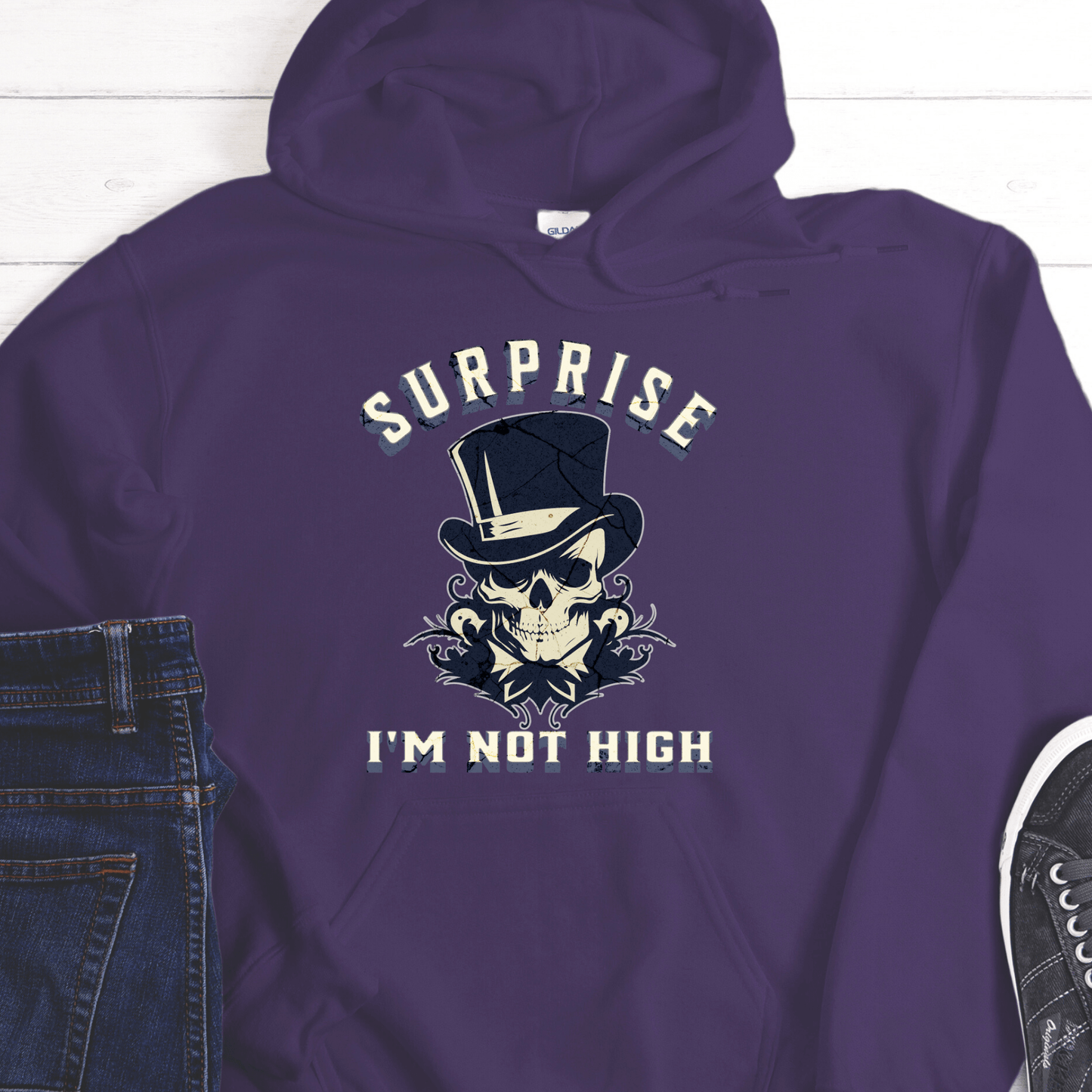 Recovery Hoodie | Inspiring Sobriety |  Surprise I'm Not High