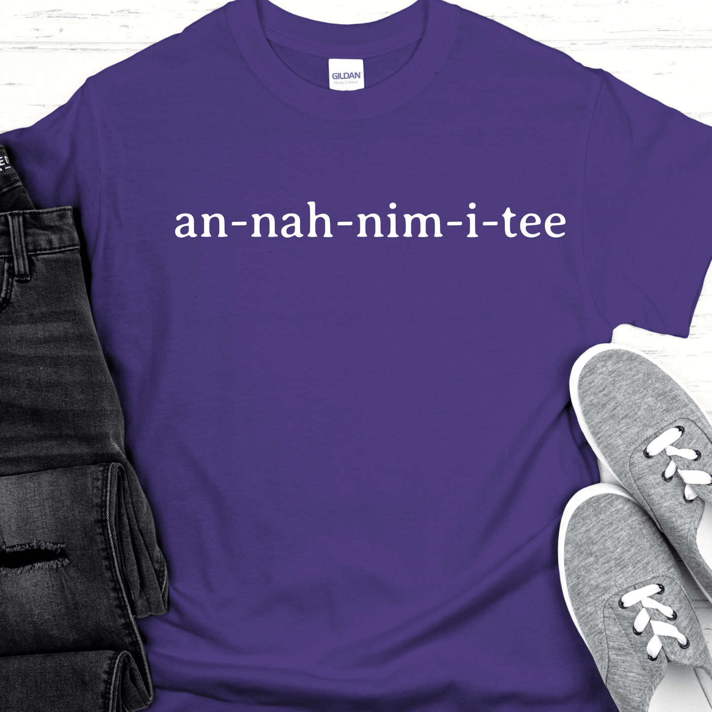Recovery T-Shirt | Inspiring Sobriety |  Anonymity (An-nah-nim-i-tee)