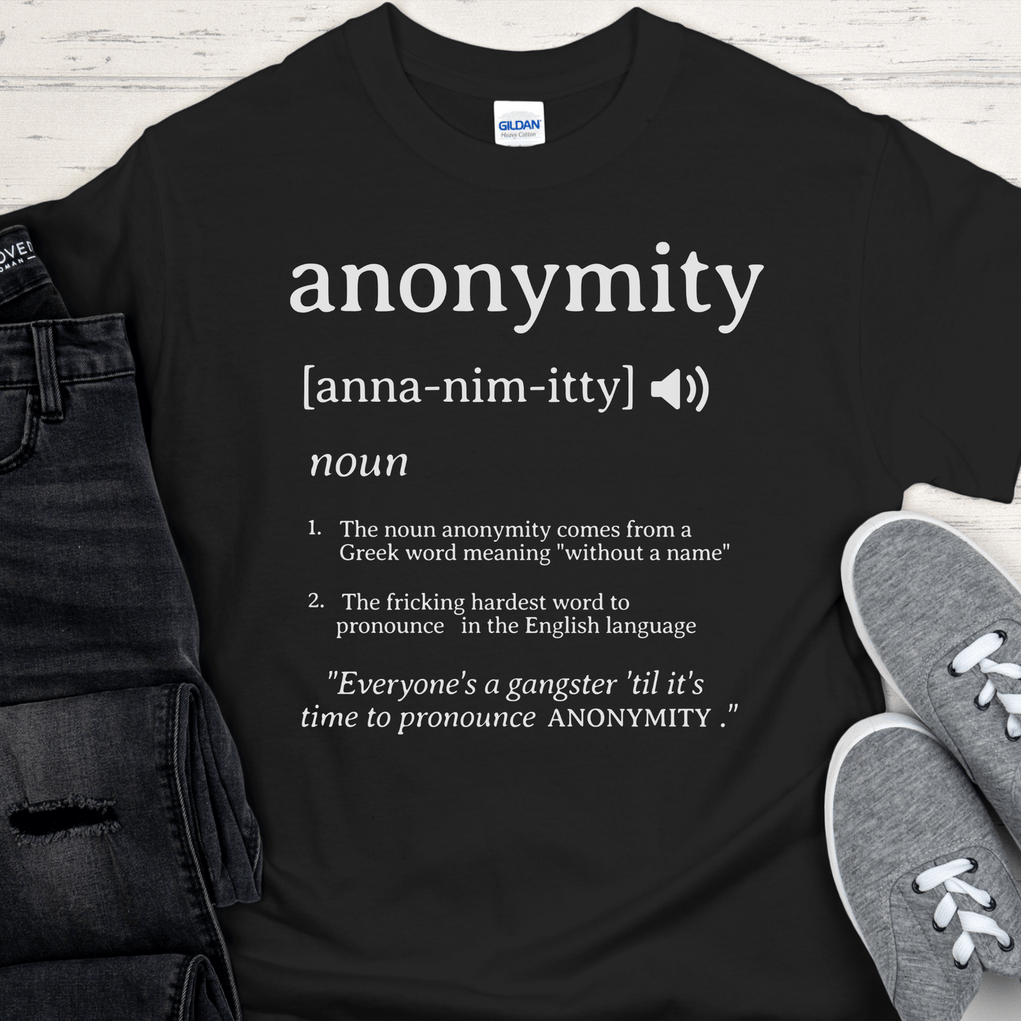 Recovery T-Shirt | Inspiring Sobriety |  Anonymity Definition