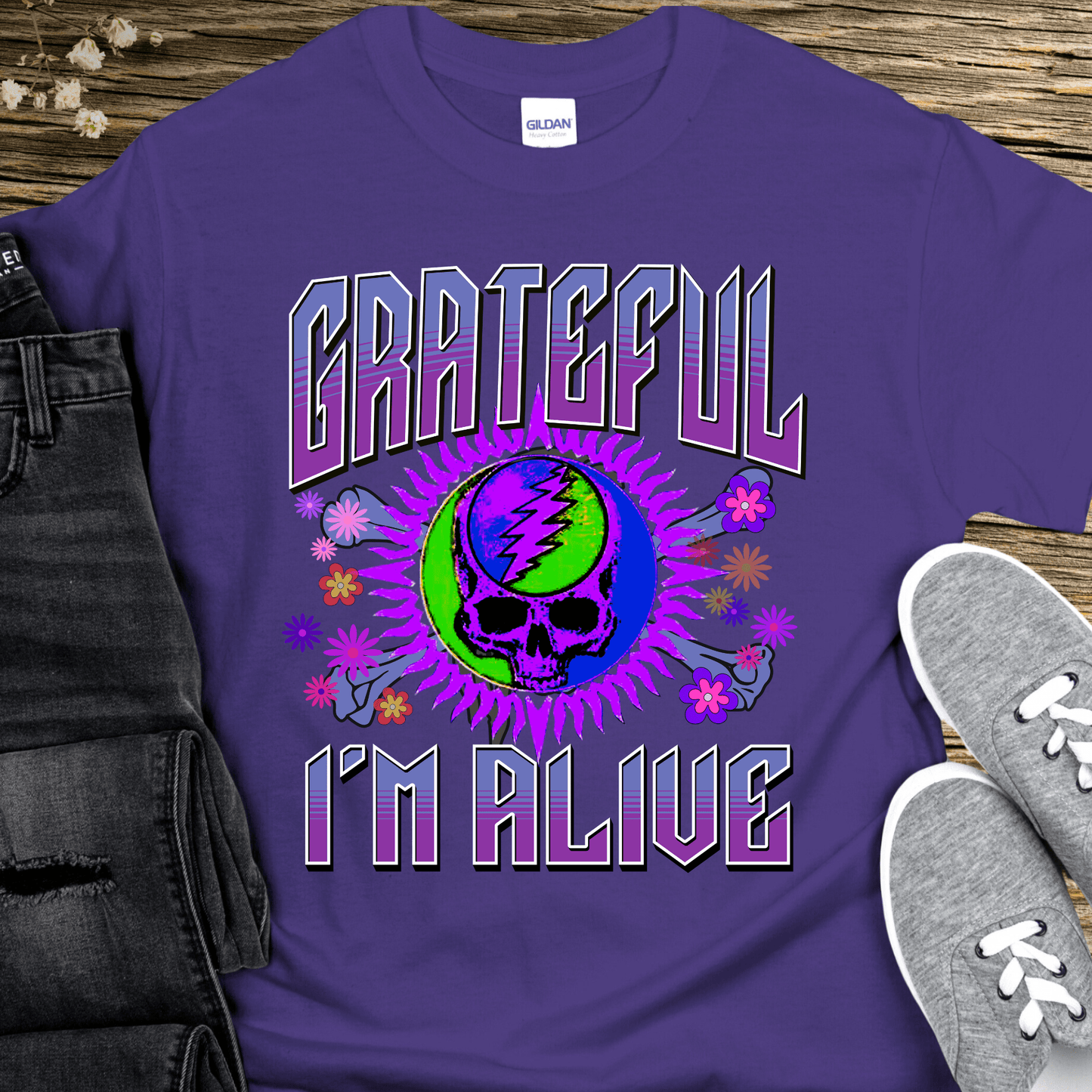 Recovery T-Shirt | Inspiring Sobriety |  Grateful I'm Alive