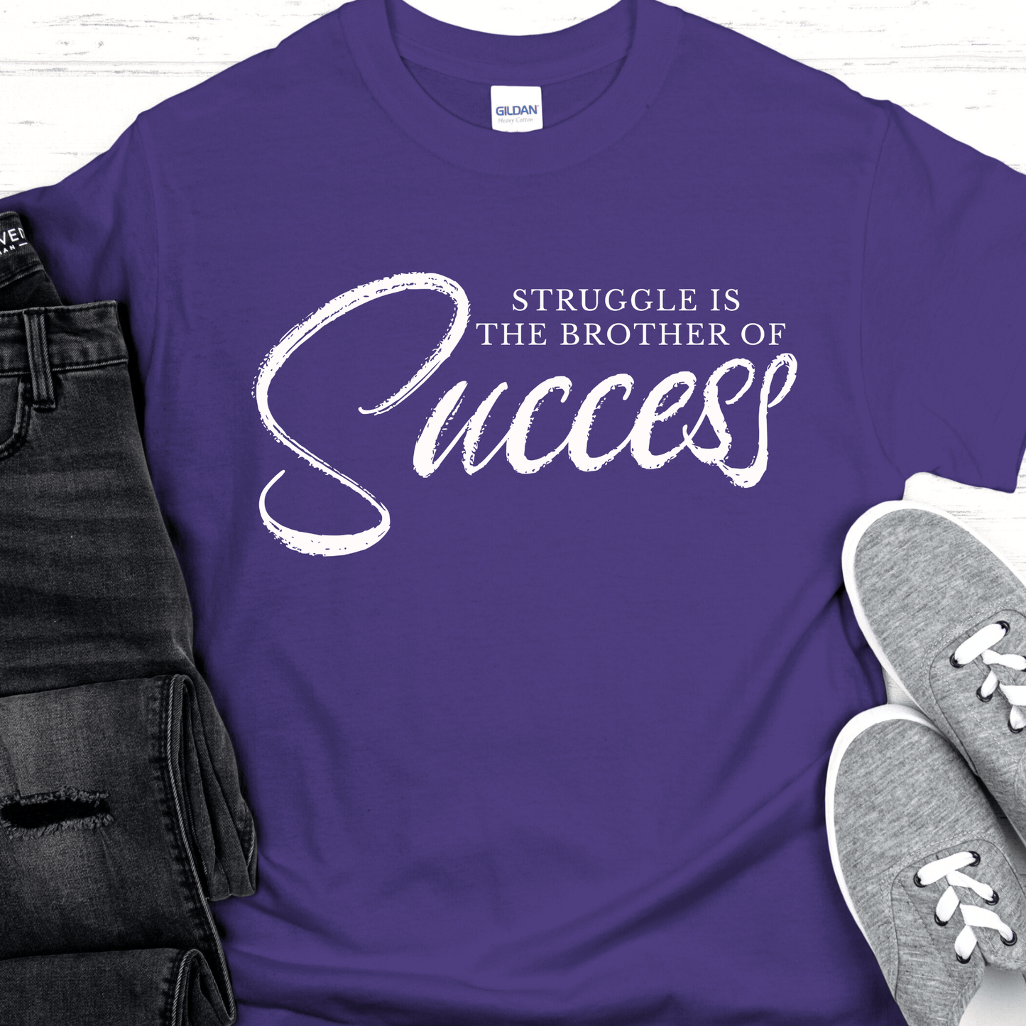 Recovery T-Shirt | Inspiring Sobriety |  Struggle is the Brother of Success