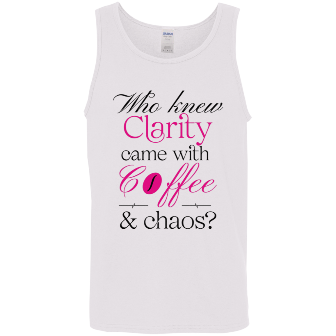 Recovery Unisex Tank | Inspiring Sobriety |  Clarity, Coffee & Chaos