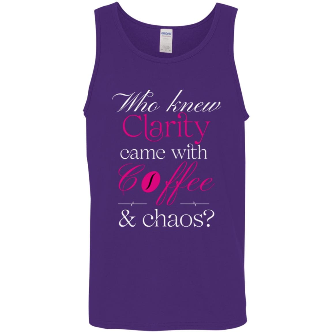Recovery Unisex Tank | Inspiring Sobriety |  Clarity, Coffee & Chaos