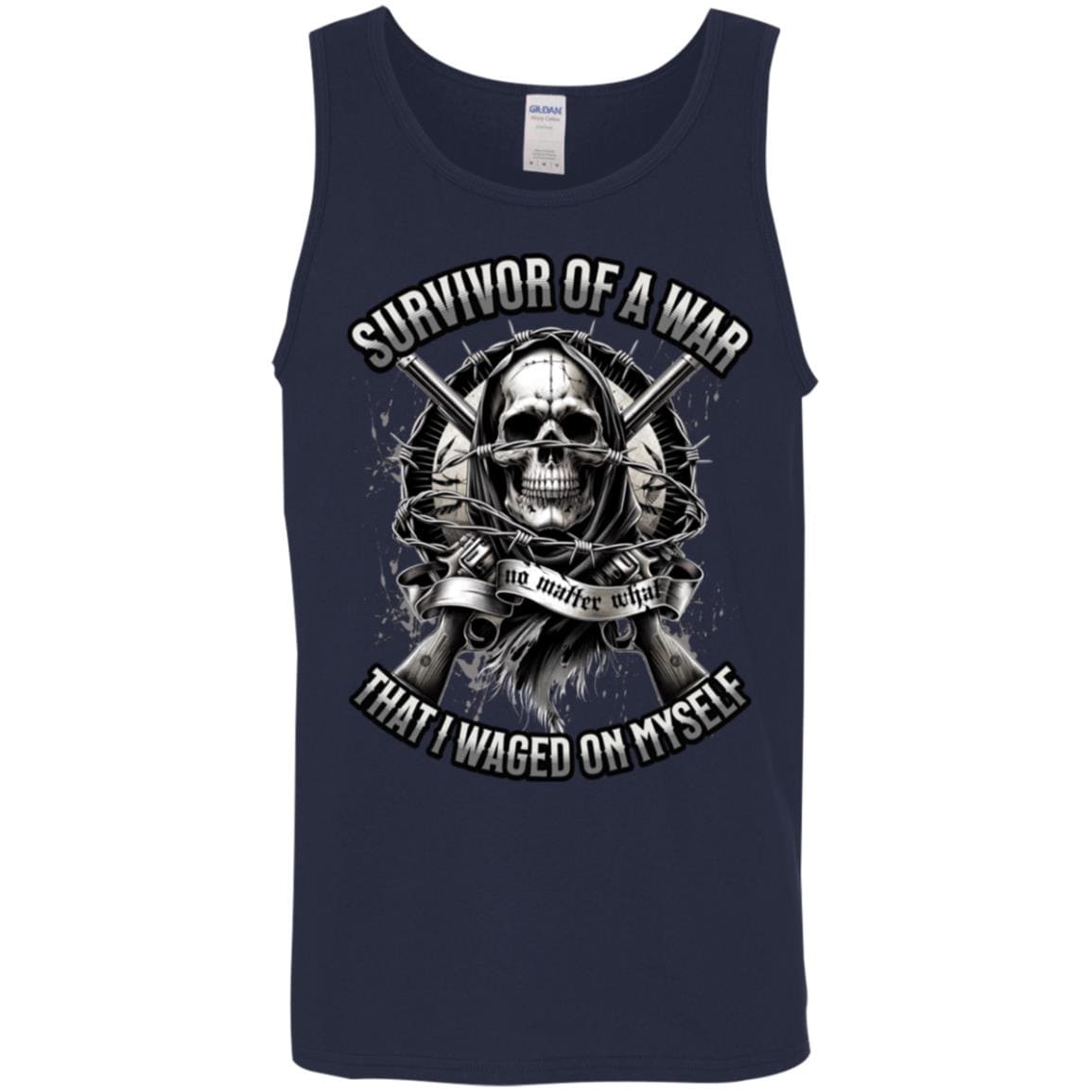 Recovery Unisex Tank | Inspiring Sobriety |  Survivor of a War I Waged On Myself