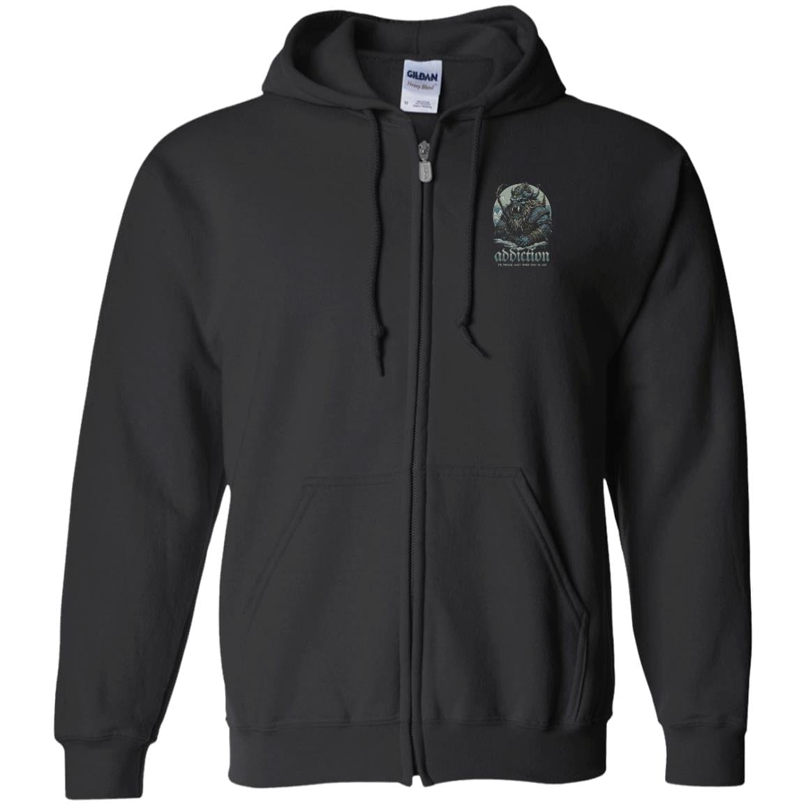 Recovery Zip Hoodie  | Inspiring Sobriety |  Addiction, The Immense Beast Tamed Only By God