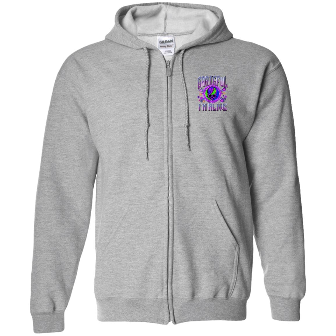 Recovery Zip Hoodie | Inspiring Sobriety |  Grateful I'm Alive