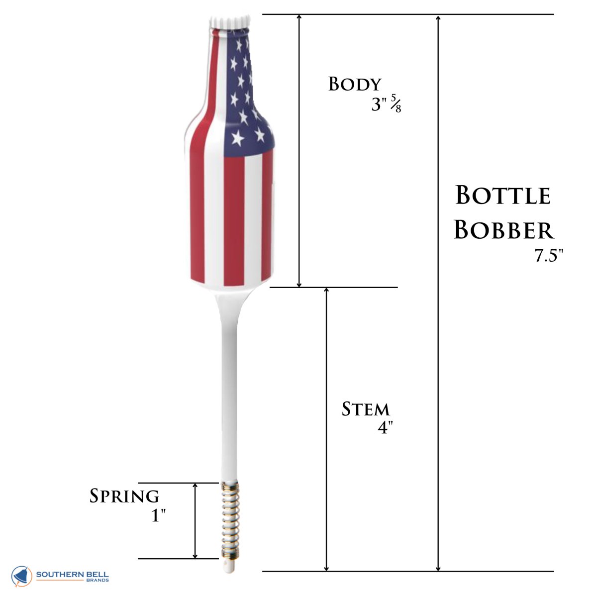 American Flag Fishing Bobbers (2 Pack) – Patriotic Slip Bobbers – Veterans & Dad Gift