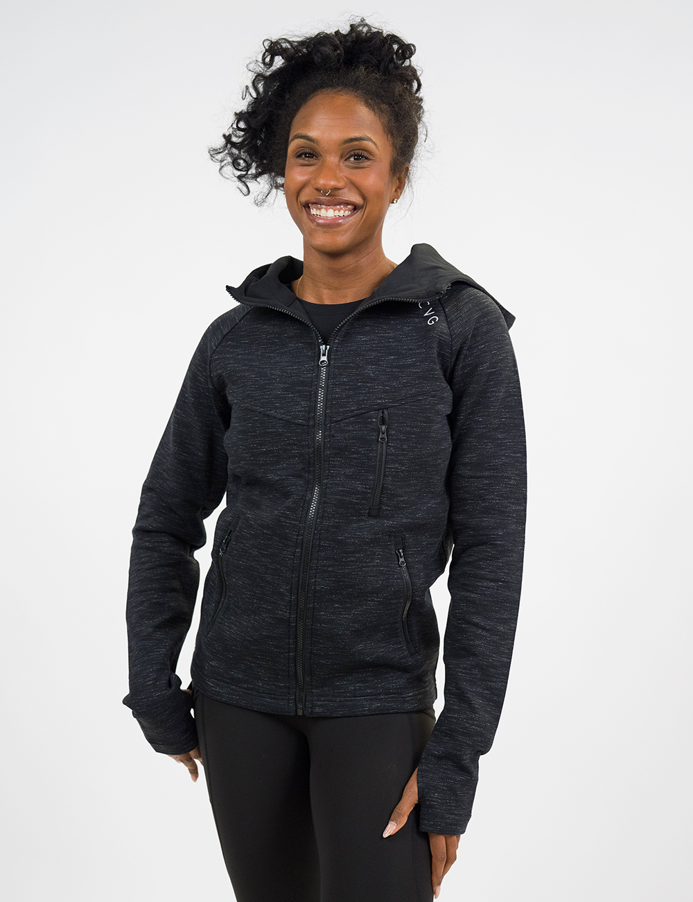 Rest Day Zip Up Sweatshirt | Charcoal