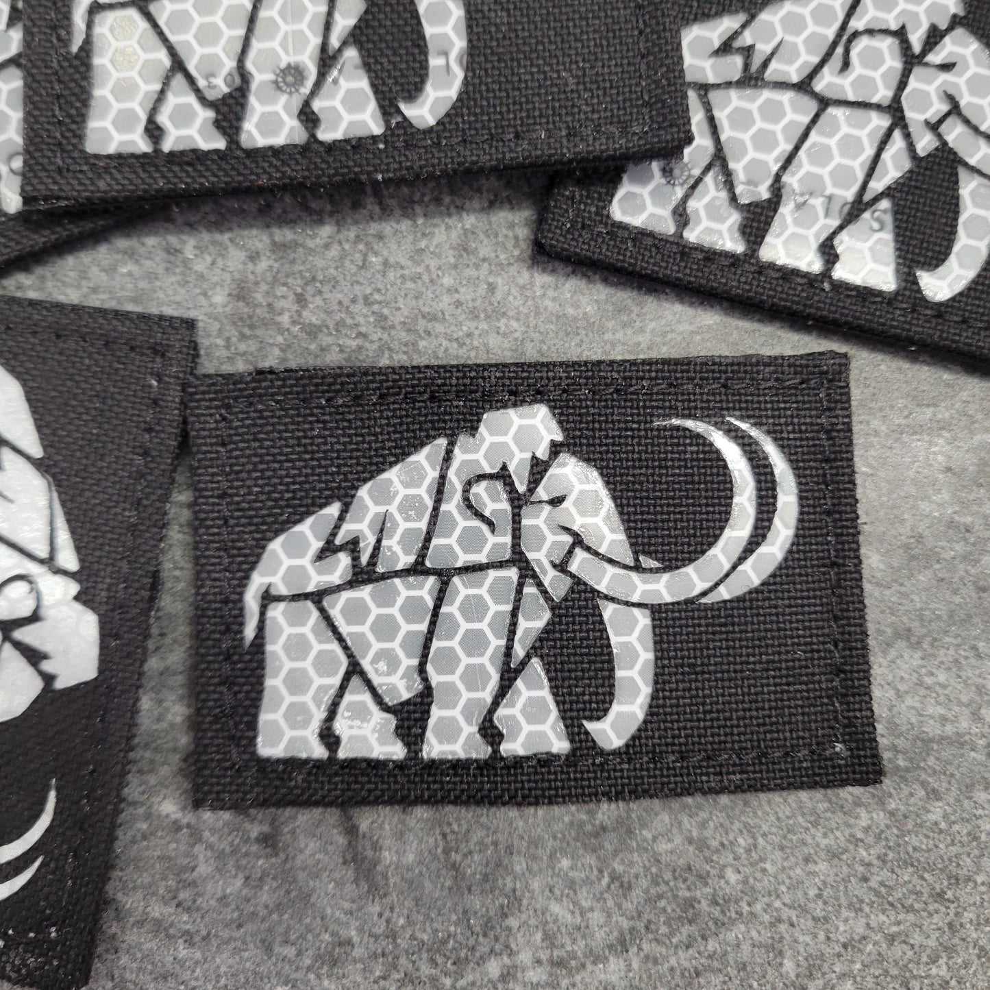 Geometric Mammoth Laser Cut Patch
