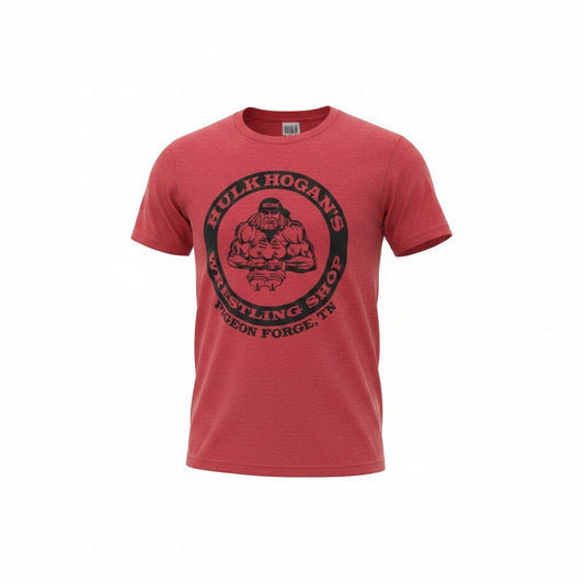 Red HBS Circle Crab Adult T-Shirt