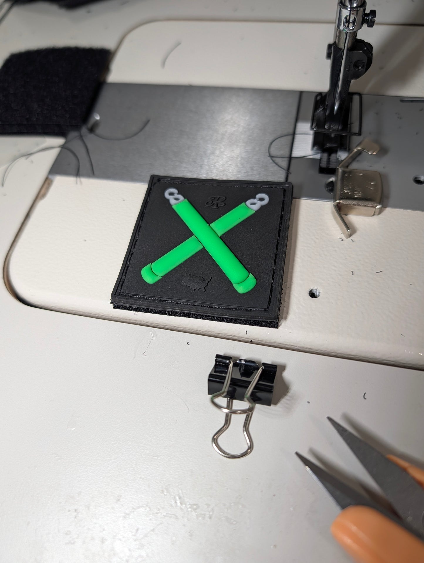 Glowsticks Morale Patch - Green - Glow in the Dark - 100% Made in the USA