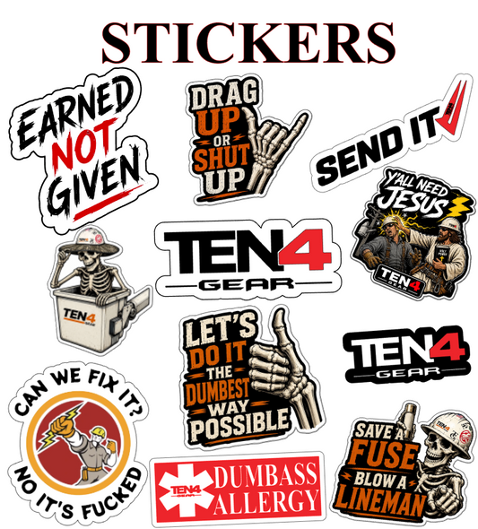 Ten4 Gear Sticker Pack