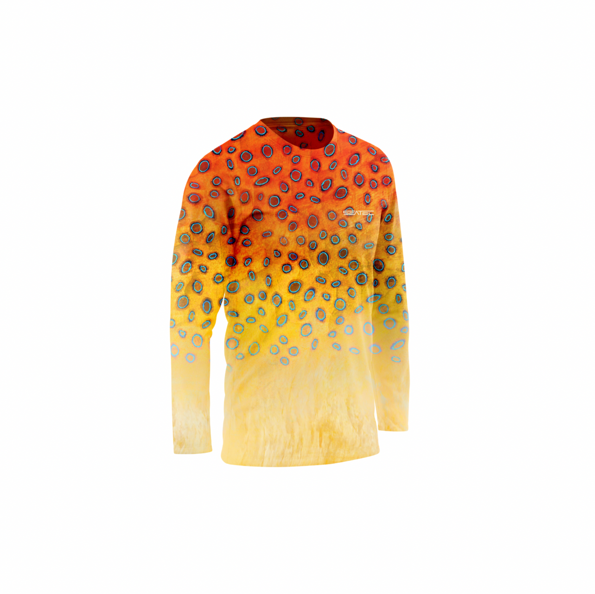 Blue Ringed Sport Tec Crew Long Sleeve - Youth