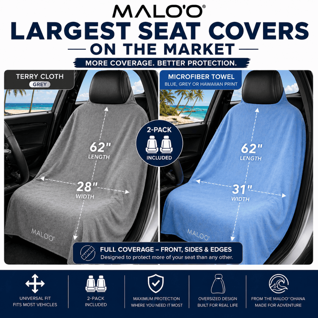 SeatGuard Terry Cloth Car Seat Cover (2-Pack) – Soft, Absorbent Seat Protector for Beach, Gym & Travel