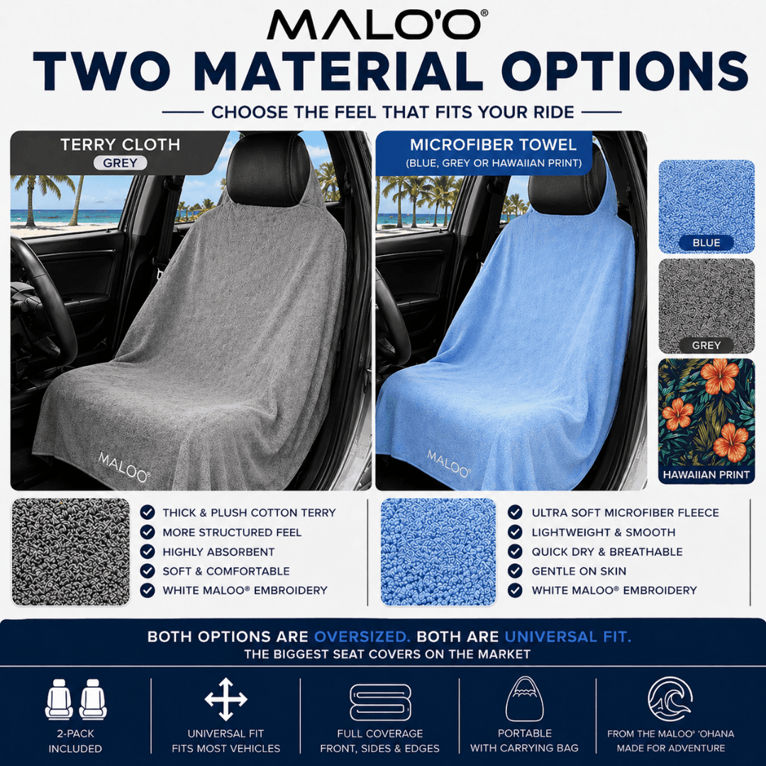 SeatGuard Terry Cloth Car Seat Cover (2-Pack) – Soft, Absorbent Seat Protector for Beach, Gym & Travel