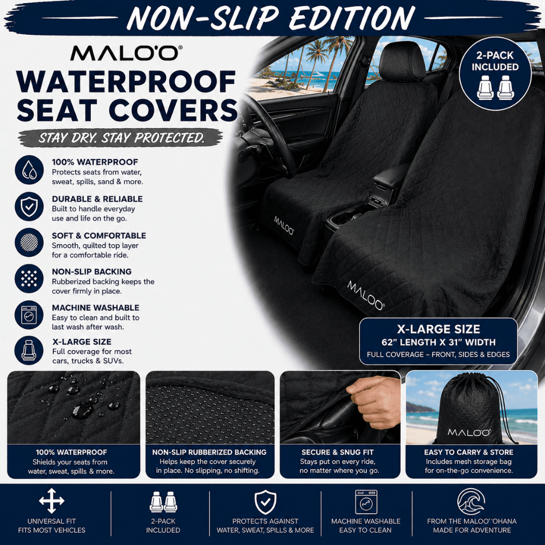 SeatGuard Waterproof Car Seat Cover (2-Pack) – Durable Seat Protector for Beach, Gym & Pets