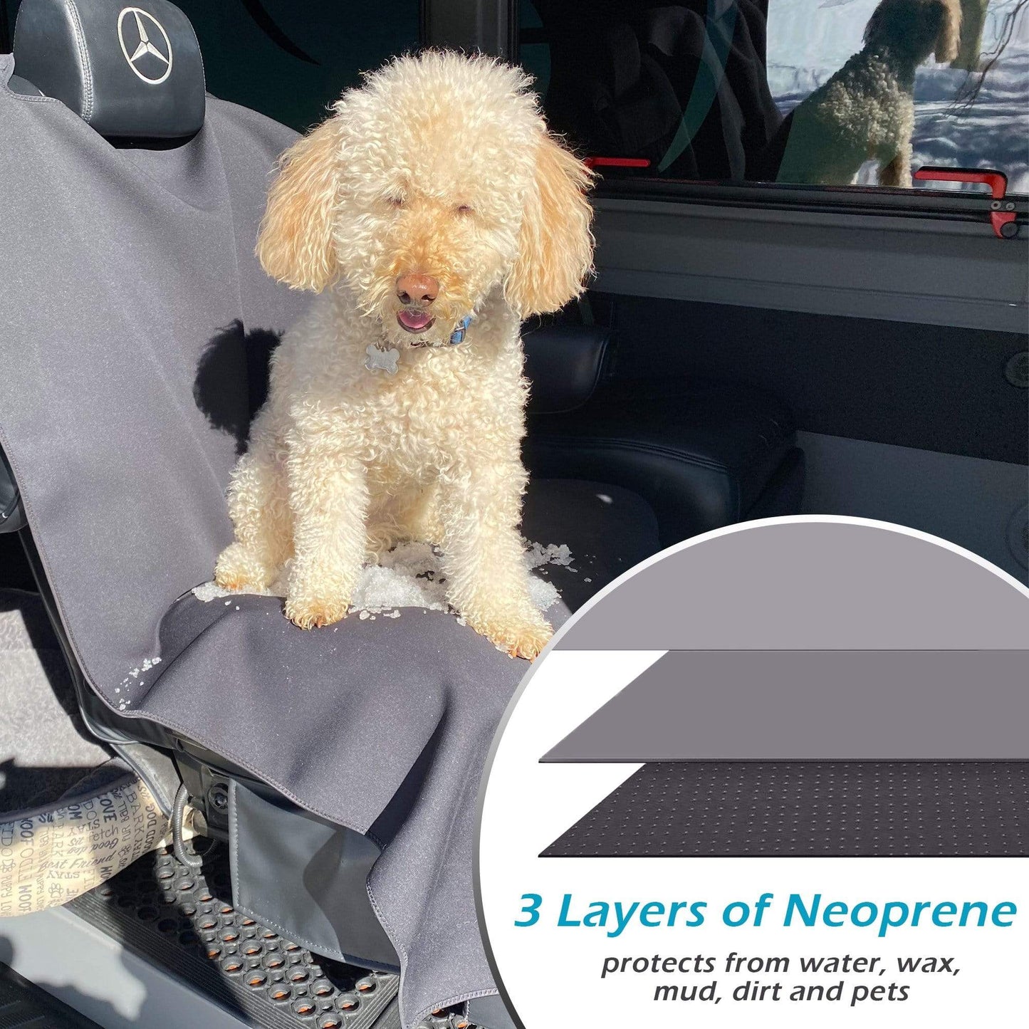 SeatGuard Waterproof Car Seat Cover (2-Pack) – Durable Seat Protector for Beach, Gym & Pets