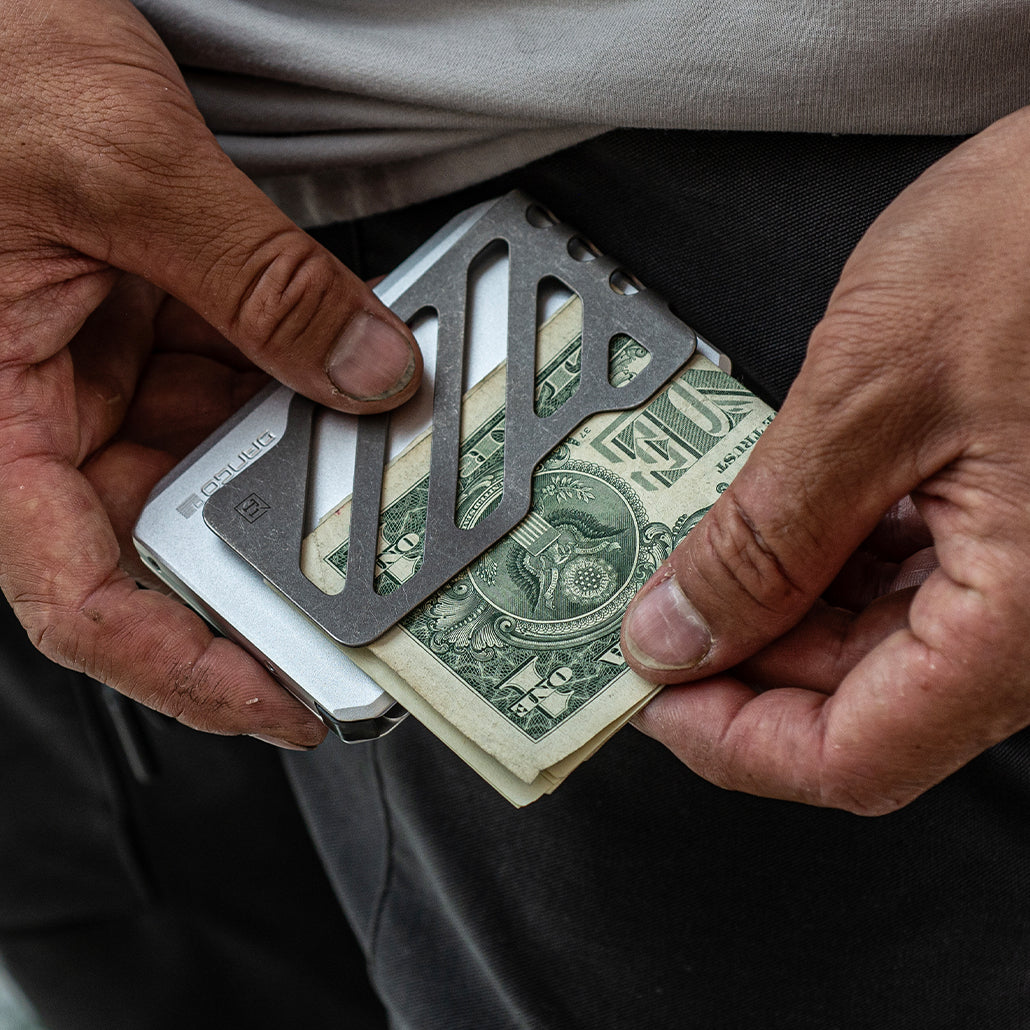 SK1 TITANIUM MONEY CLIP