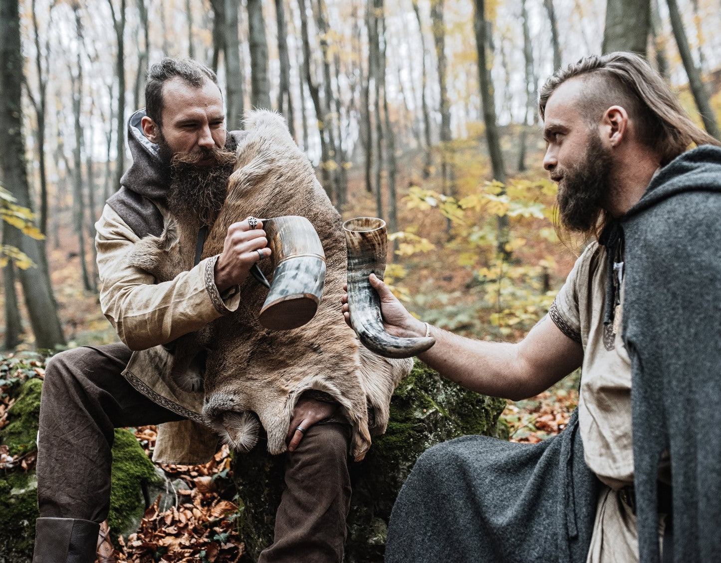 Drinking Horn with Leather Holster | "The Journeyman"