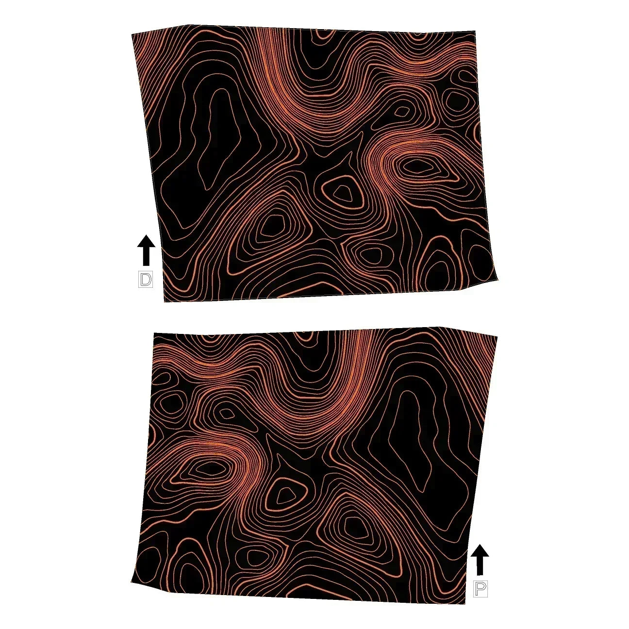 Topographic Interior Door Handle Overlays - 2024+ Land Cruiser