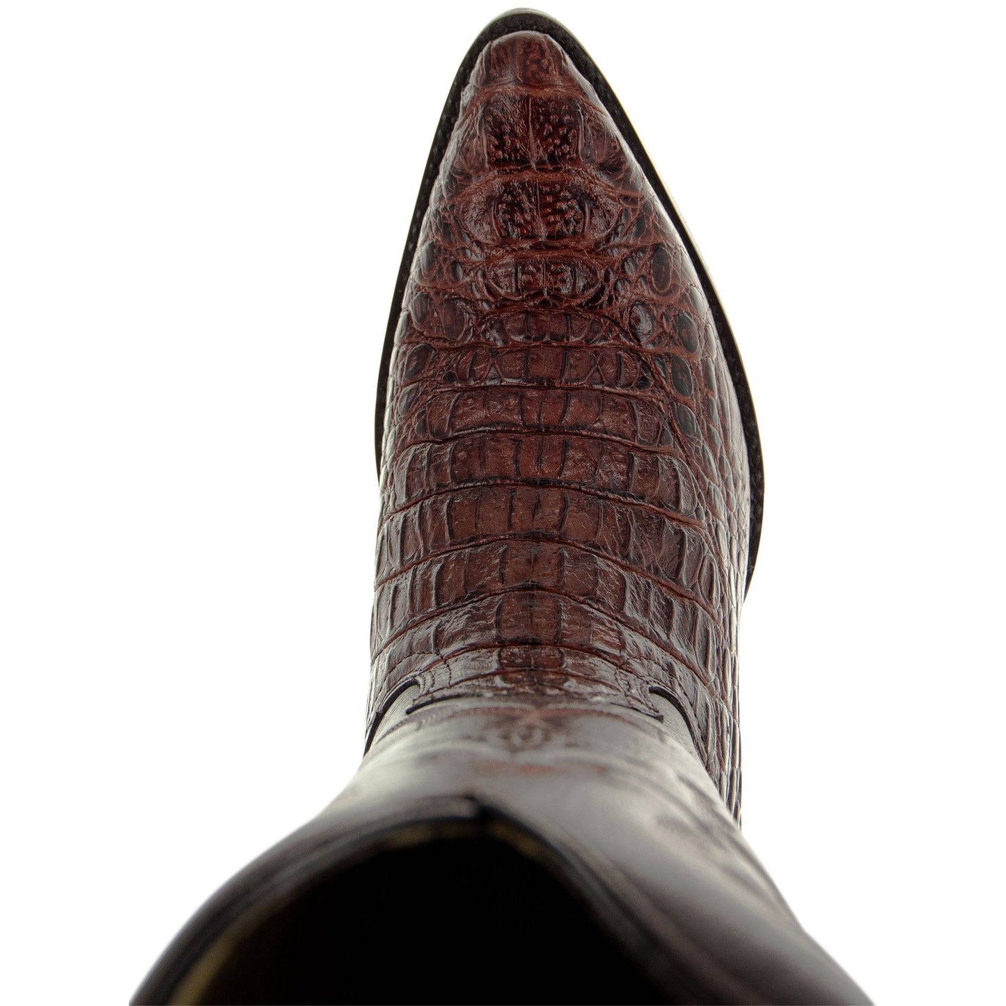 Soto Boots Men's Gator Tail Print Cowboy Boots Cognac (H7006)