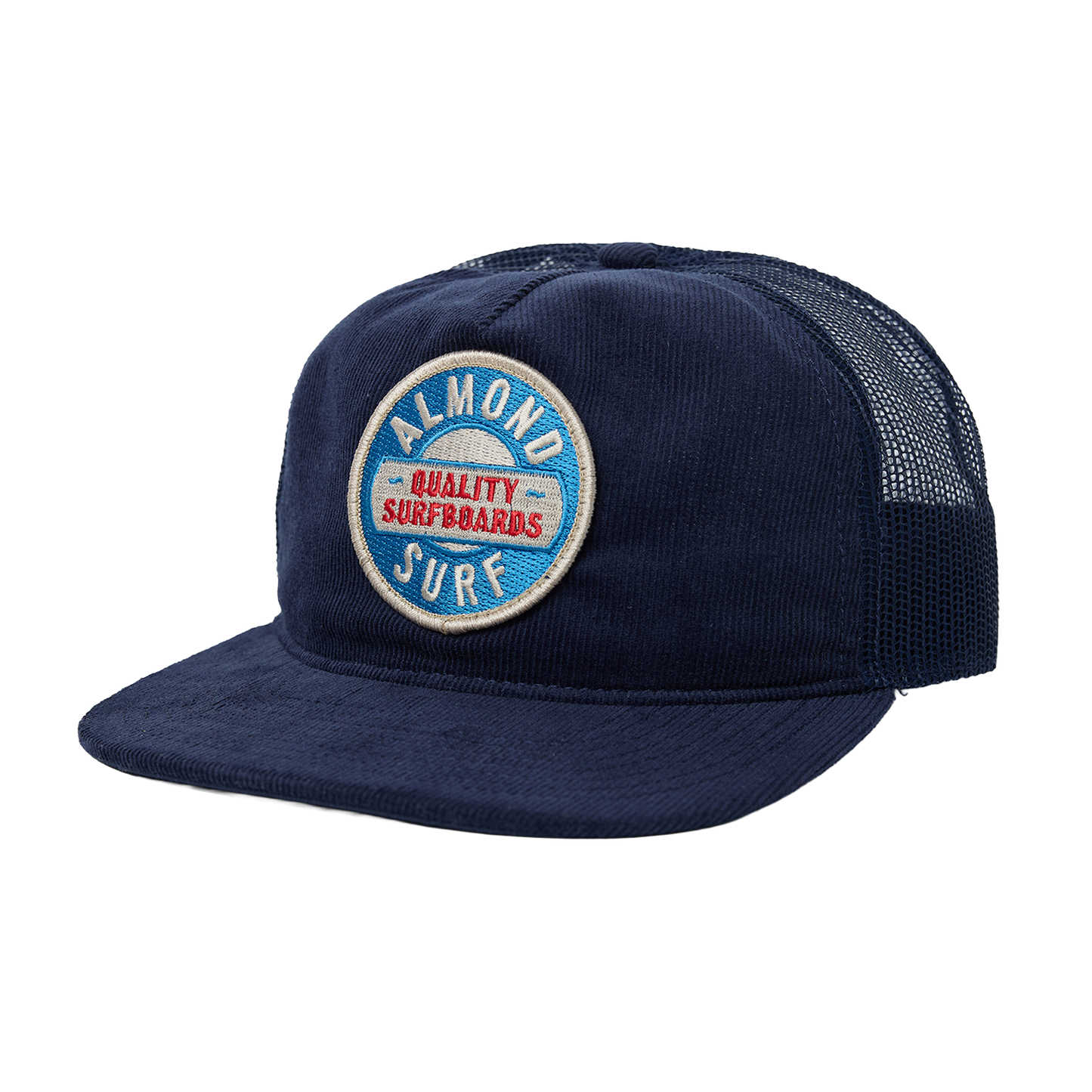 Surf Badge Hat | Navy Cord Trucker