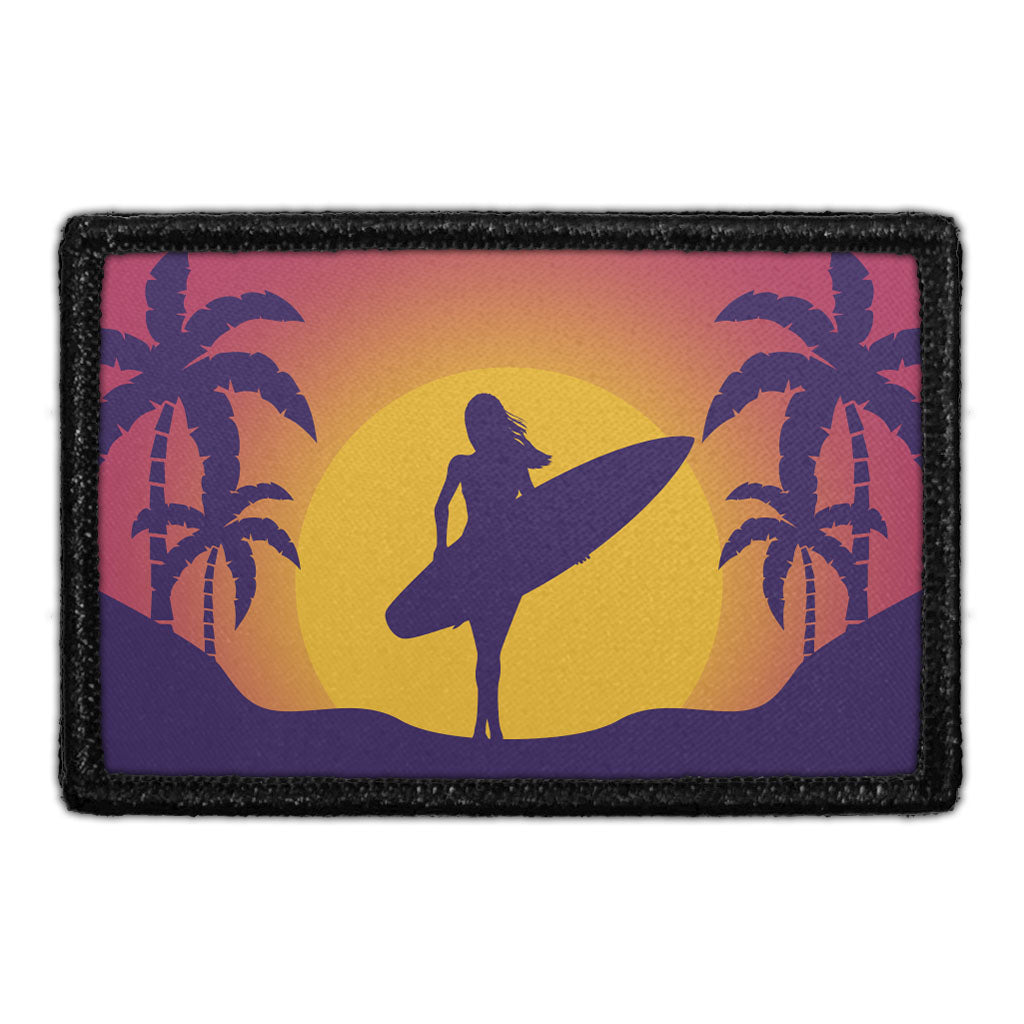 Surfer At Sunset - Female - Removable Patch