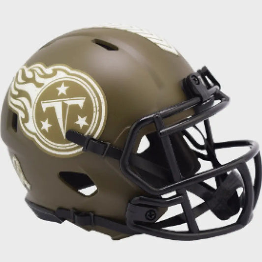 Tennessee Titans SALUTE TO SERVICE Mini Speed Football Helmet - NFL