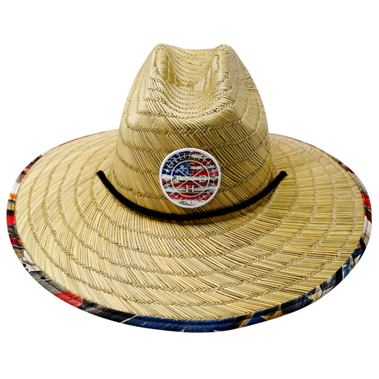THB Straw - Sun Hat - Flag Rugged