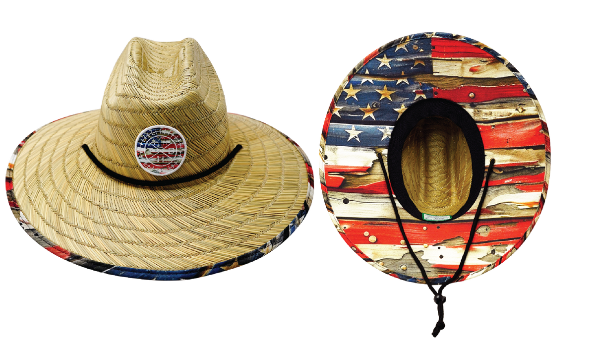 THB Straw - Sun Hat - Flag Rugged