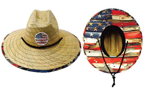 THB Straw - Sun Hat - Flag Rugged