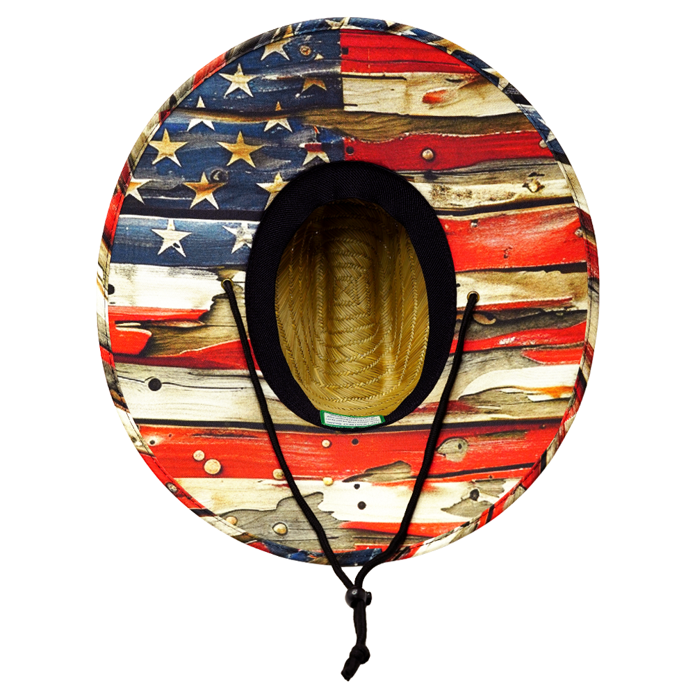 THB Straw - Sun Hat - Flag Rugged