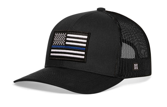 Thin Blue Line Trucker Hat  |  Police Snapback