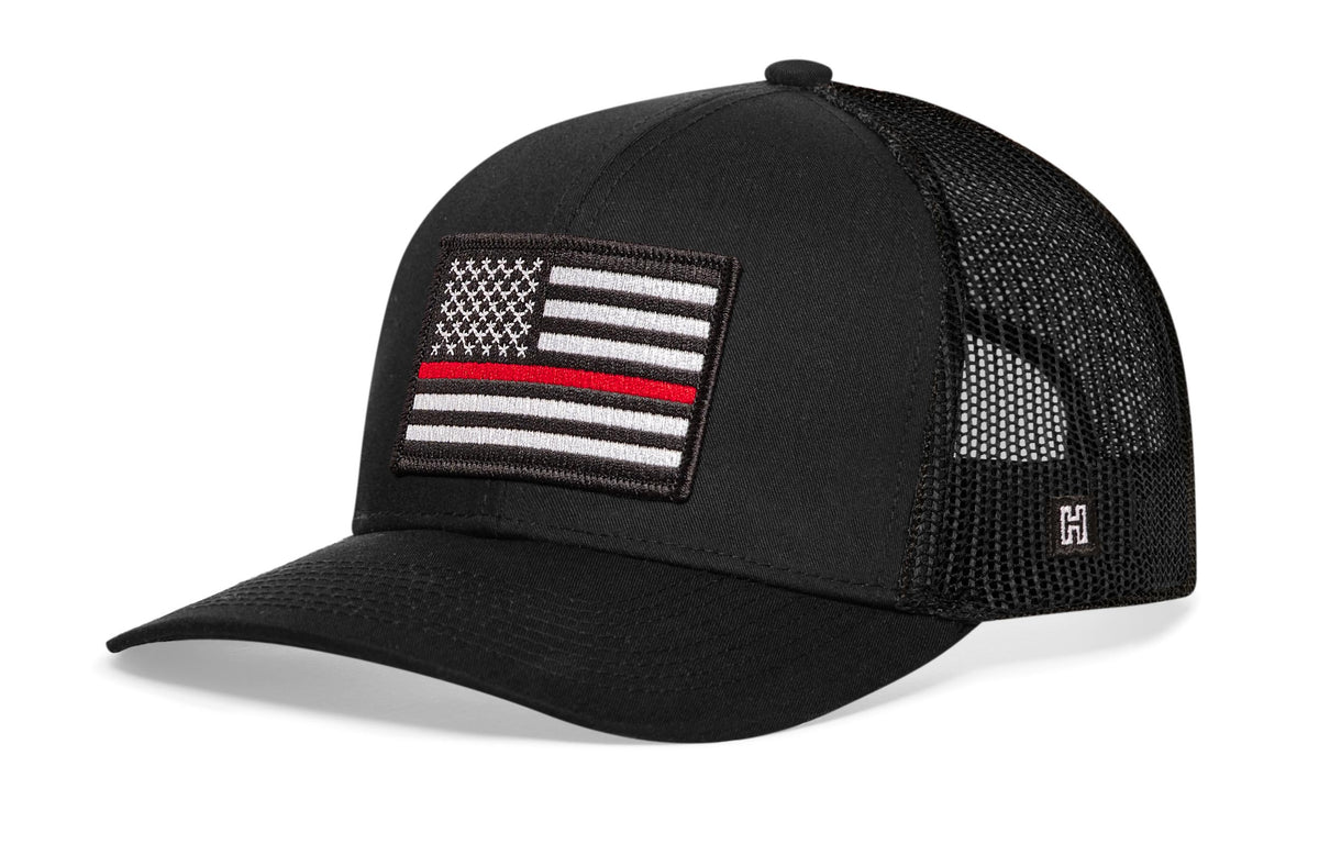 Thin Red Line Trucker Hat  |  Firefighter Snapback