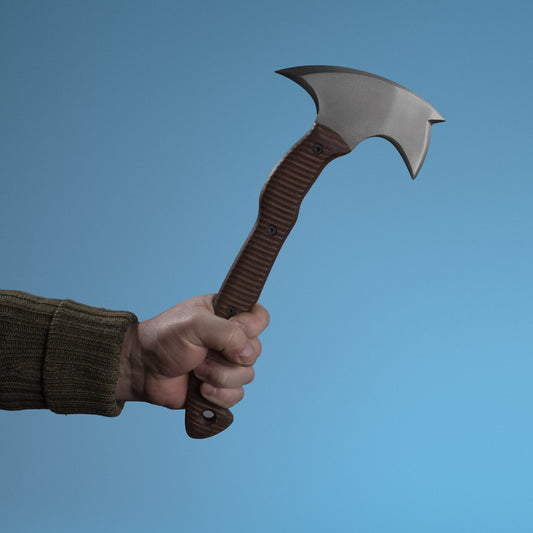 Combat tomahawk "Barong" with polymer composite handle