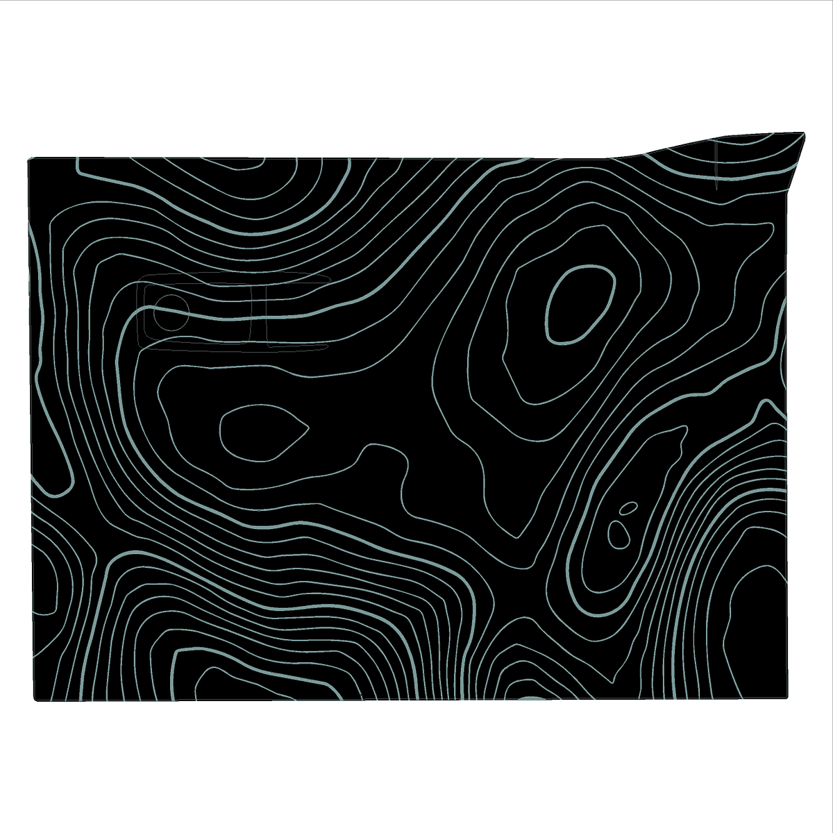 Topo Glovebox Overlay Kit (Printed Series) - 2021+ Bronco