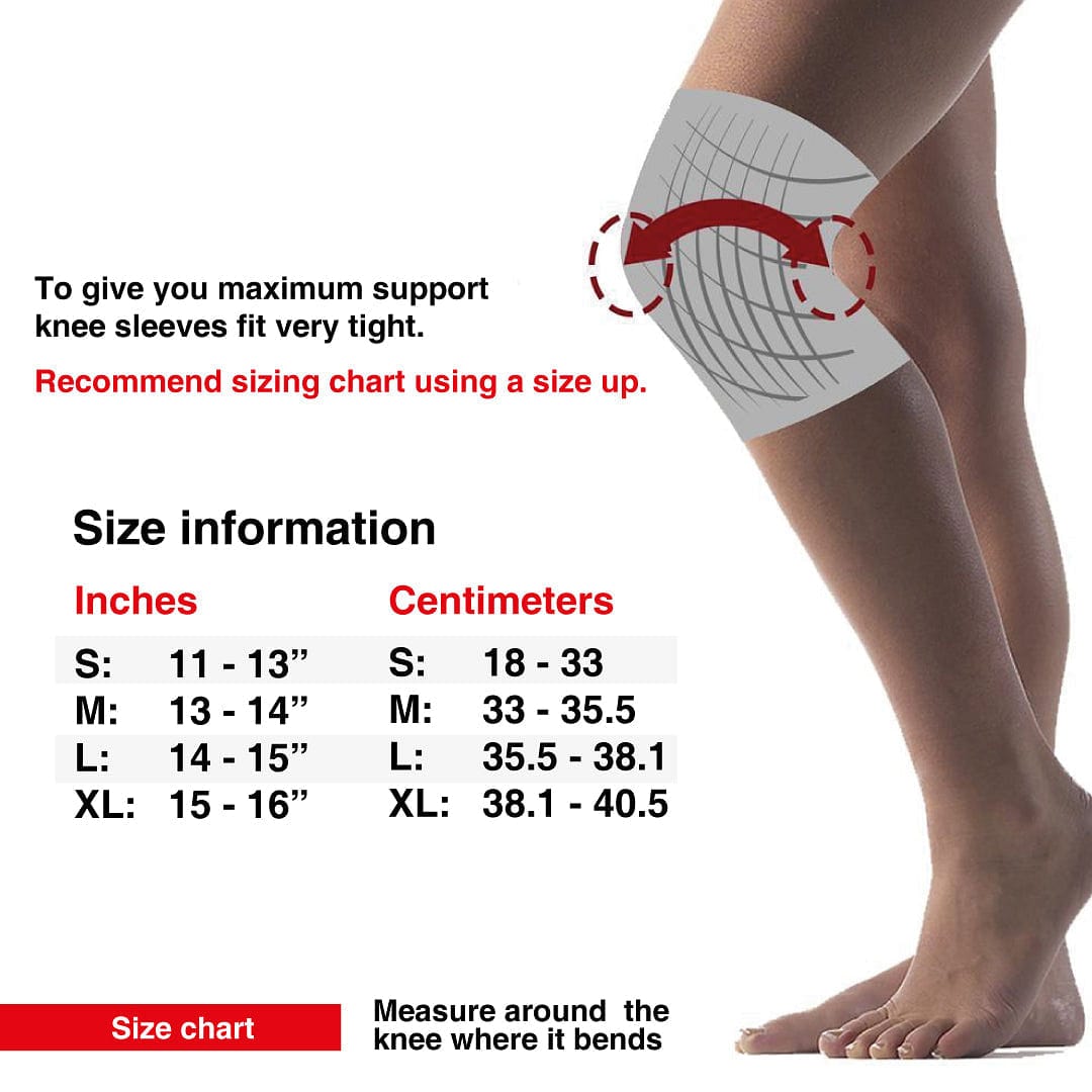 Single Knee sleeve Red/Gray (one)