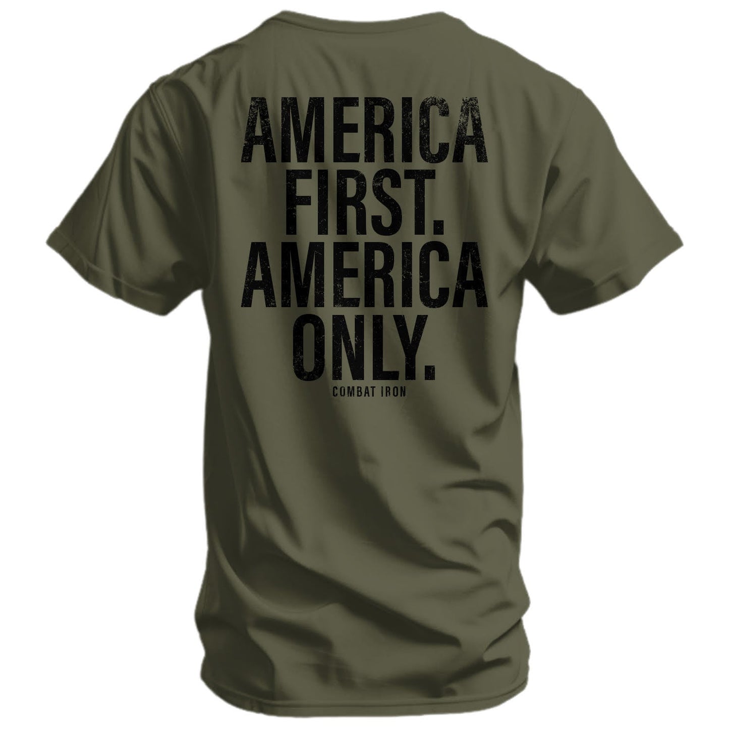 America First. American Only. Men's T-Shirt