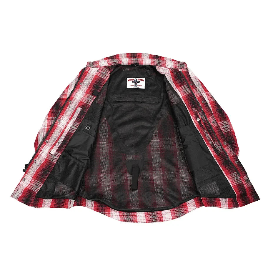 MileArmor — Men's Flannel Riding Shirt