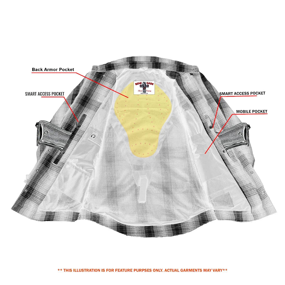 MileArmor — Men's Flannel Riding Shirt