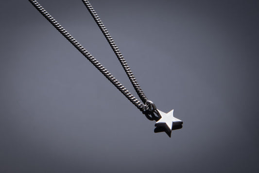 Star of Honor Necklace - Sterling Silver Choker Charm